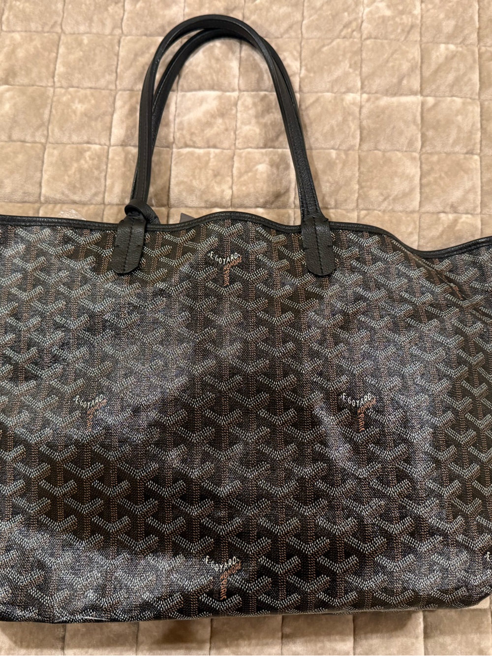 St Louis Goyard PM Black Tote